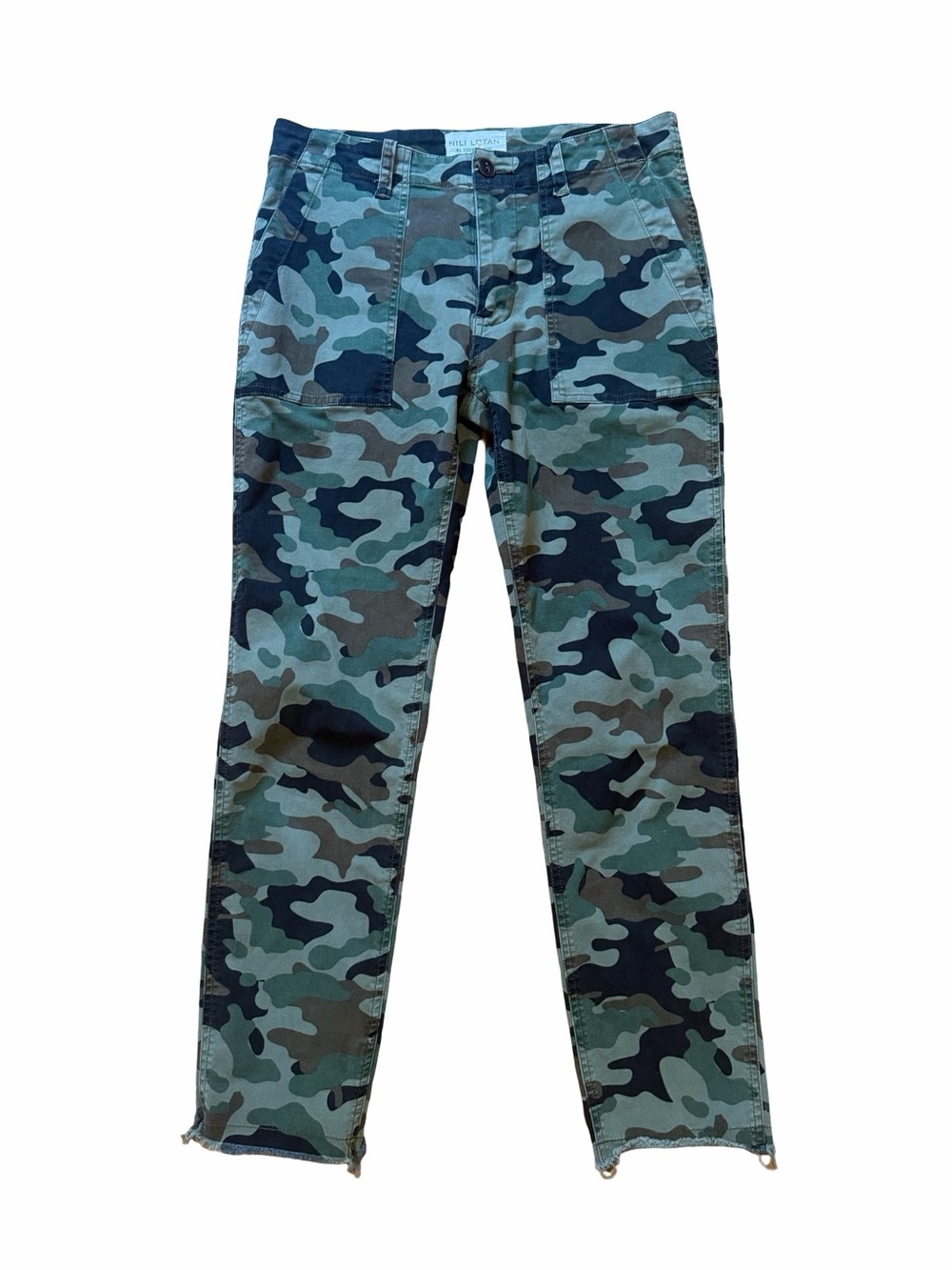 Nili Lotan Jenna Twill Camo Pants